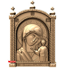 Божья Матерь Казанская  3 | STL - 3D модель для ЧПУ