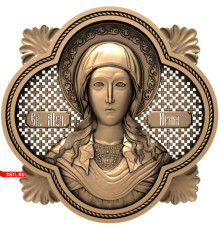 Святая Ирина | STL - 3D модель для ЧПУ