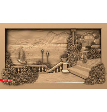 Пейзаж 4 | STL - 3D модель для ЧПУ
