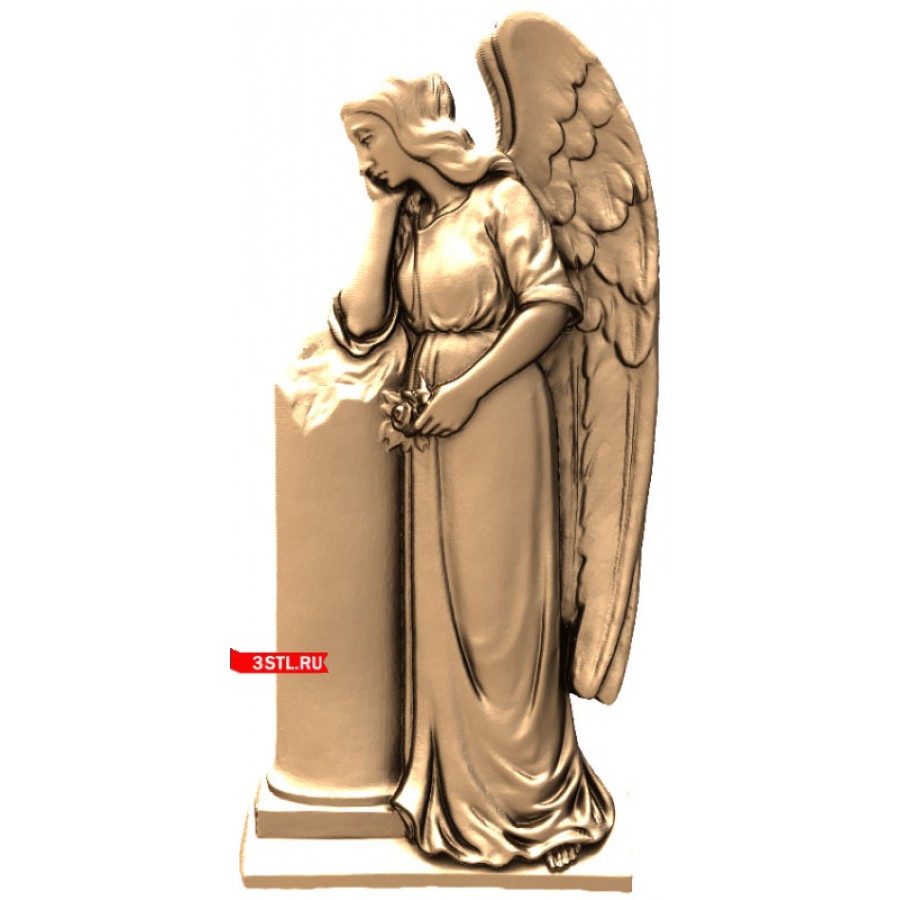Ангел #2 | STL - 3D модель для ЧПУ