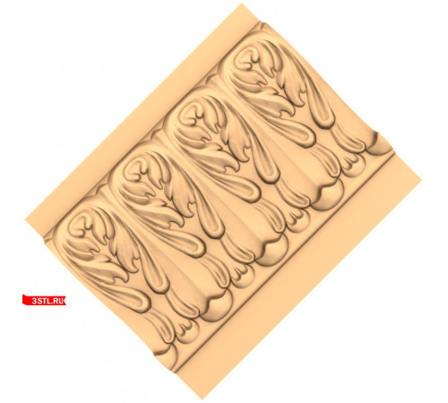 Багет 123 | STL - 3D модель для ЧПУ