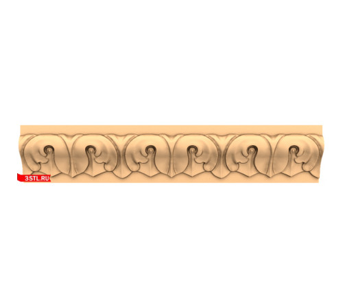 Багет 124 | STL - 3D модель для ЧПУ