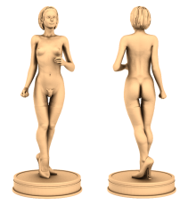 Голая девушка | STL - 3D модель для ЧПУ
