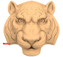 Голова тигра | STL - 3D модель для ЧПУ