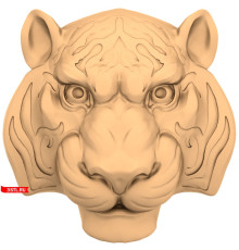 Голова тигра | STL - 3D модель для ЧПУ
