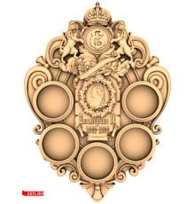 Екатерина II подмонетница 1963-1966 | STL - 3D модель для ЧПУ