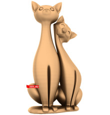 Кошки | STL - 3D модель для ЧПУ