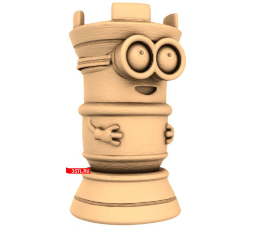 Миньоны набор | STL - 3D модель для ЧПУ