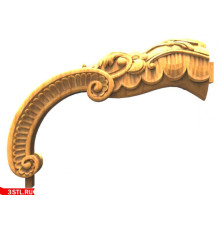 Подлокотник | STL - 3D модель для ЧПУ