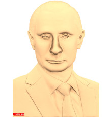 Портрет Путина | STL - 3D модель для ЧПУ