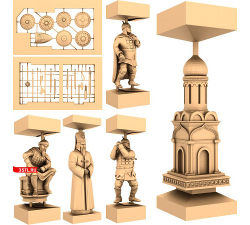 Русские Набор | STL - 3D модель для ЧПУ