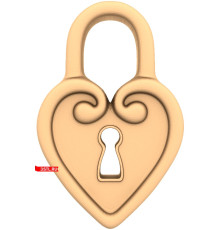 Сердечко. Замок | STL - 3D модель для ЧПУ