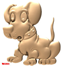 Собачка | STL - 3D модель для ЧПУ