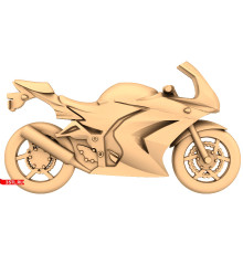 Спортивный байк (мотоцикл) | STL - 3D модель для ЧПУ
