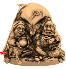 Старики #1 | STL - 3D модель для ЧПУ