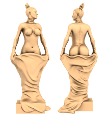 Статуэтка #6 | STL - 3D модель для ЧПУ