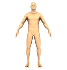 Человек | STL - 3D модель для ЧПУ